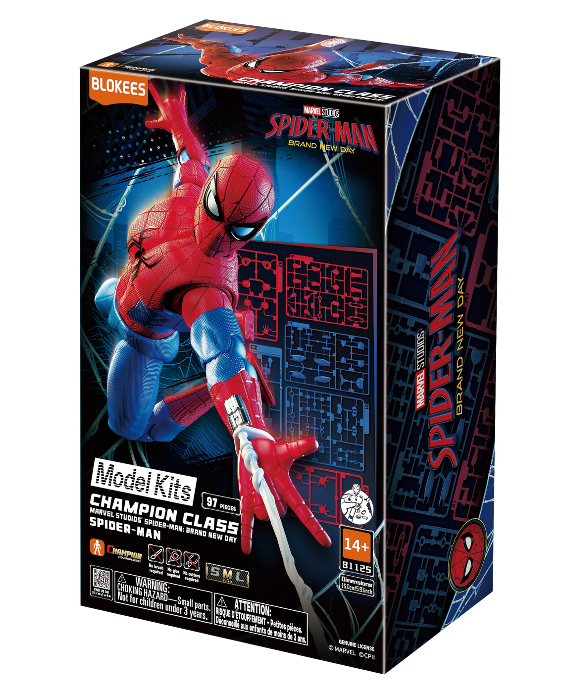 Blokees - Marvel Heroes Brand New Day Galaxy Champion Class -  Spider-Man (PELICULA)
