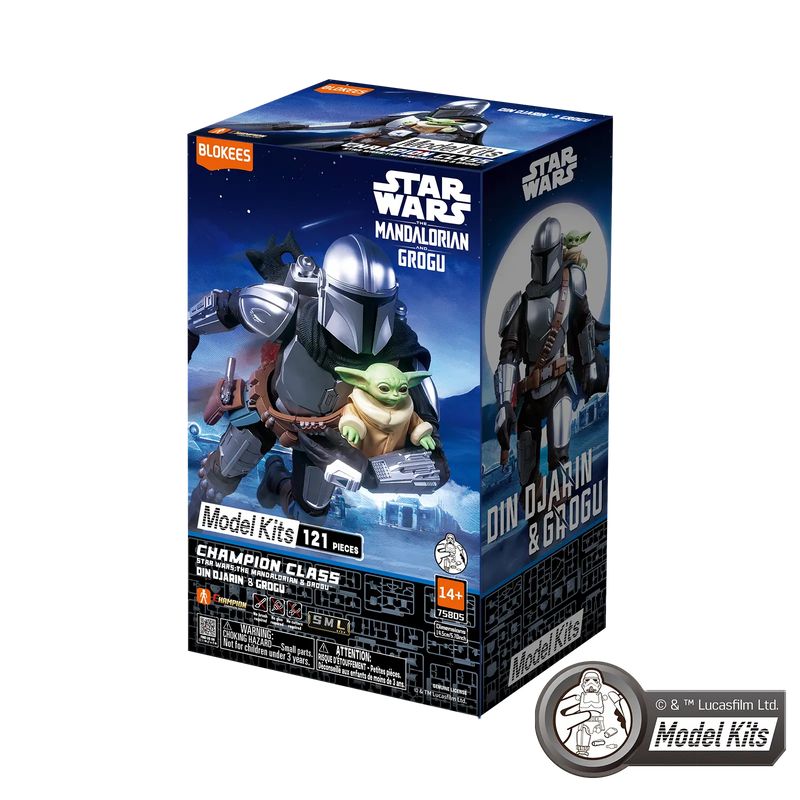 Blokees Star Wars: The Mandalorian & Grogu Champion Class - Din Djarin & Grogu
